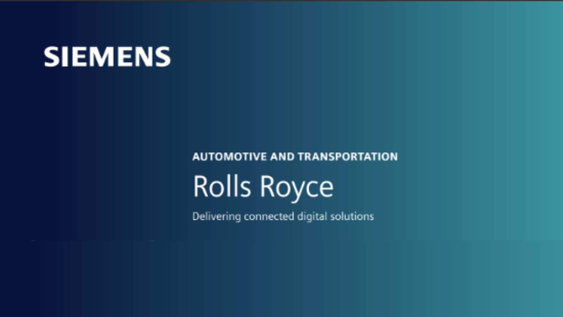 Rolls Royce - Delivering Connected Digital Solutions