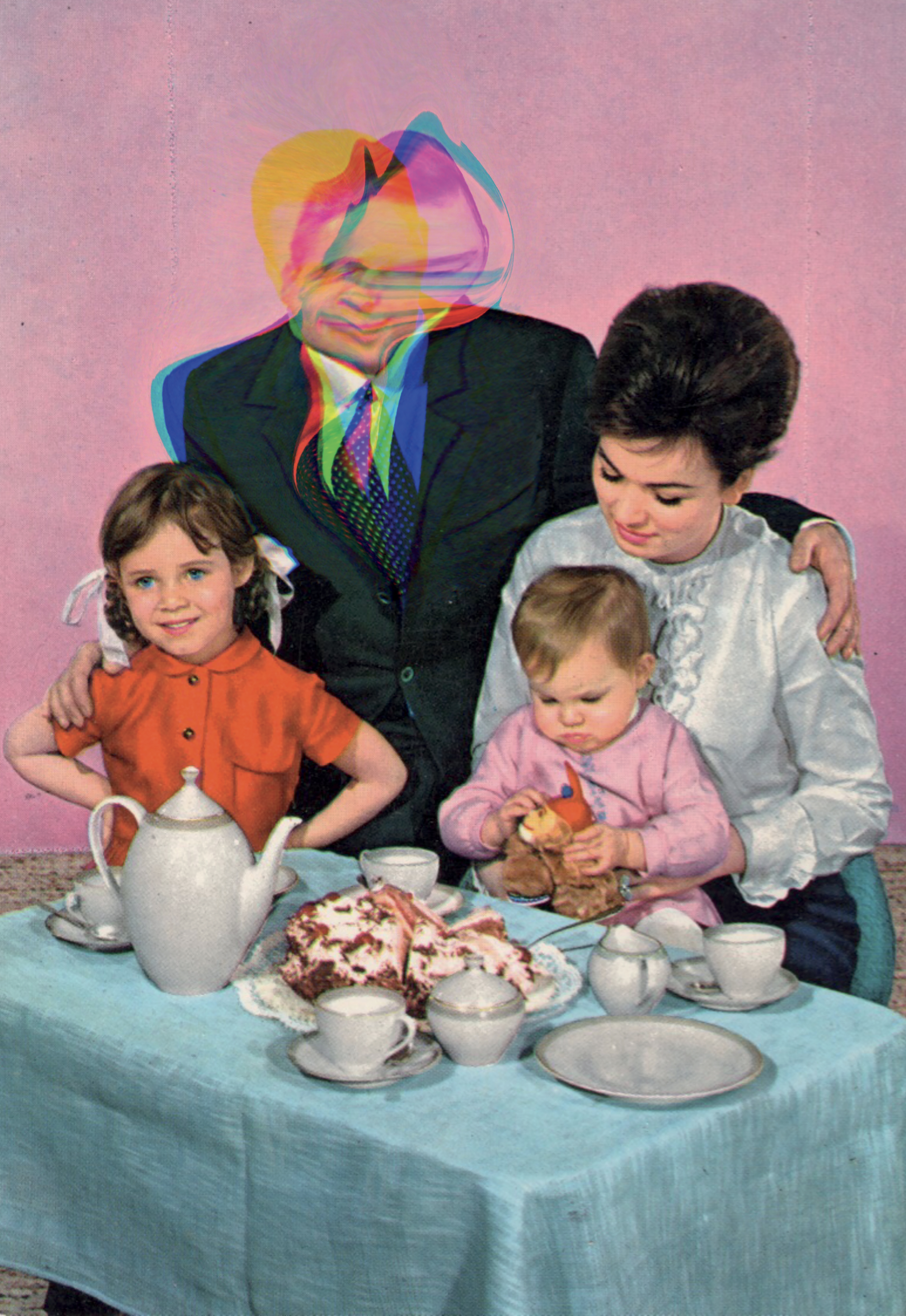 family at table