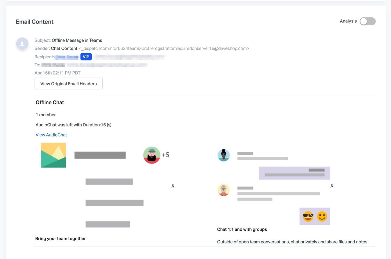 Microsoft Teams Phishing Abnormal Security