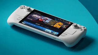 Steam Deck OLED console in white