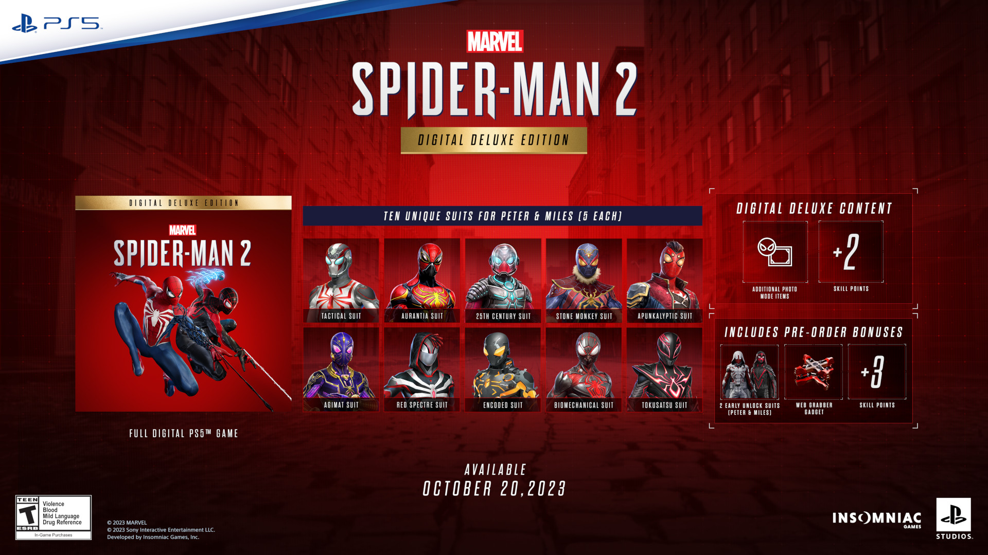 Marvels Spider-Man 2 Digital Deluxe Edition