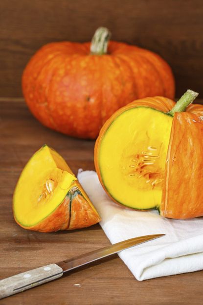 Slice Cut Out Of Orange Pumpkin