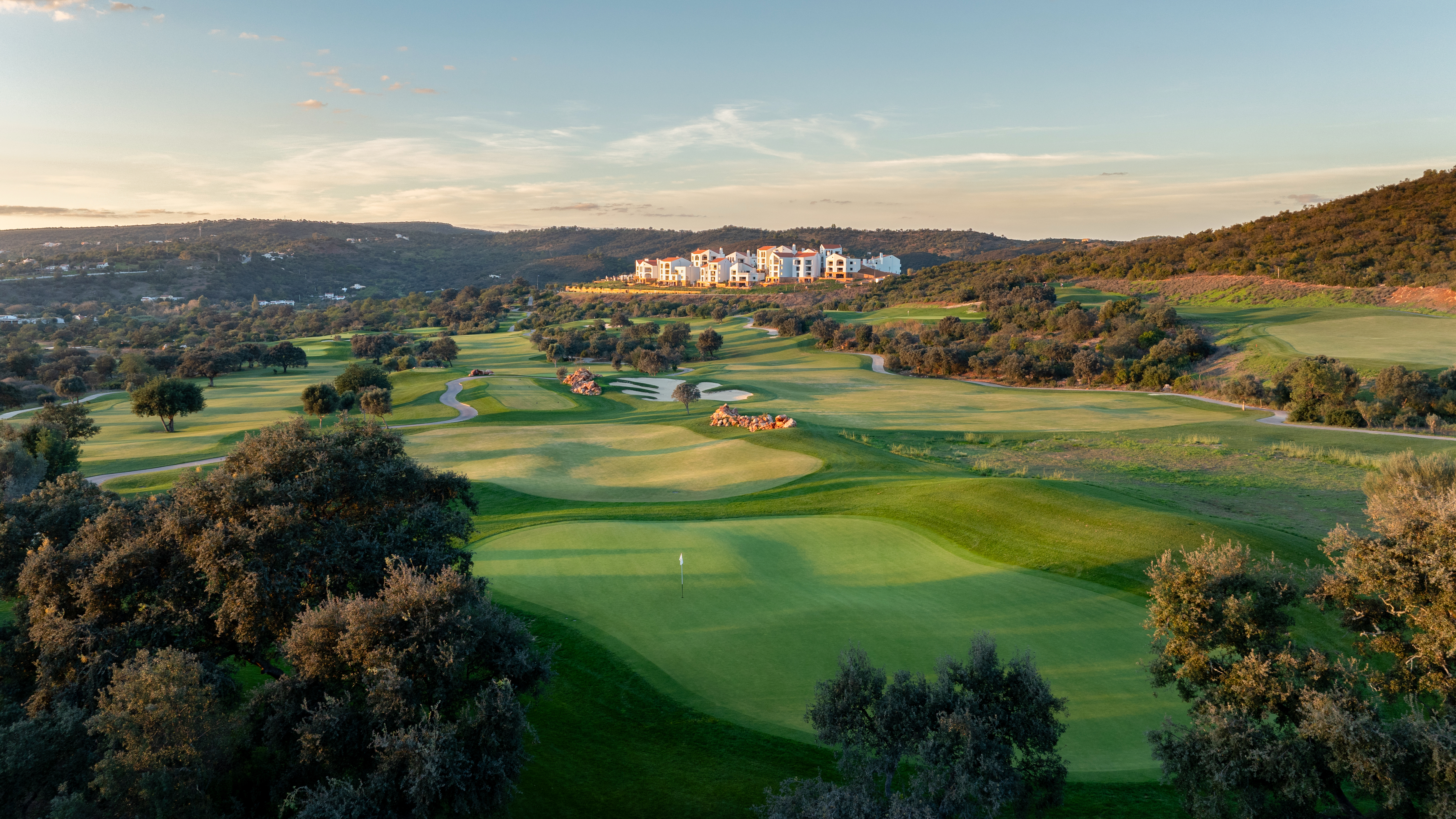 The golf course and Viceroy Hotel at Ombria on the Algarve