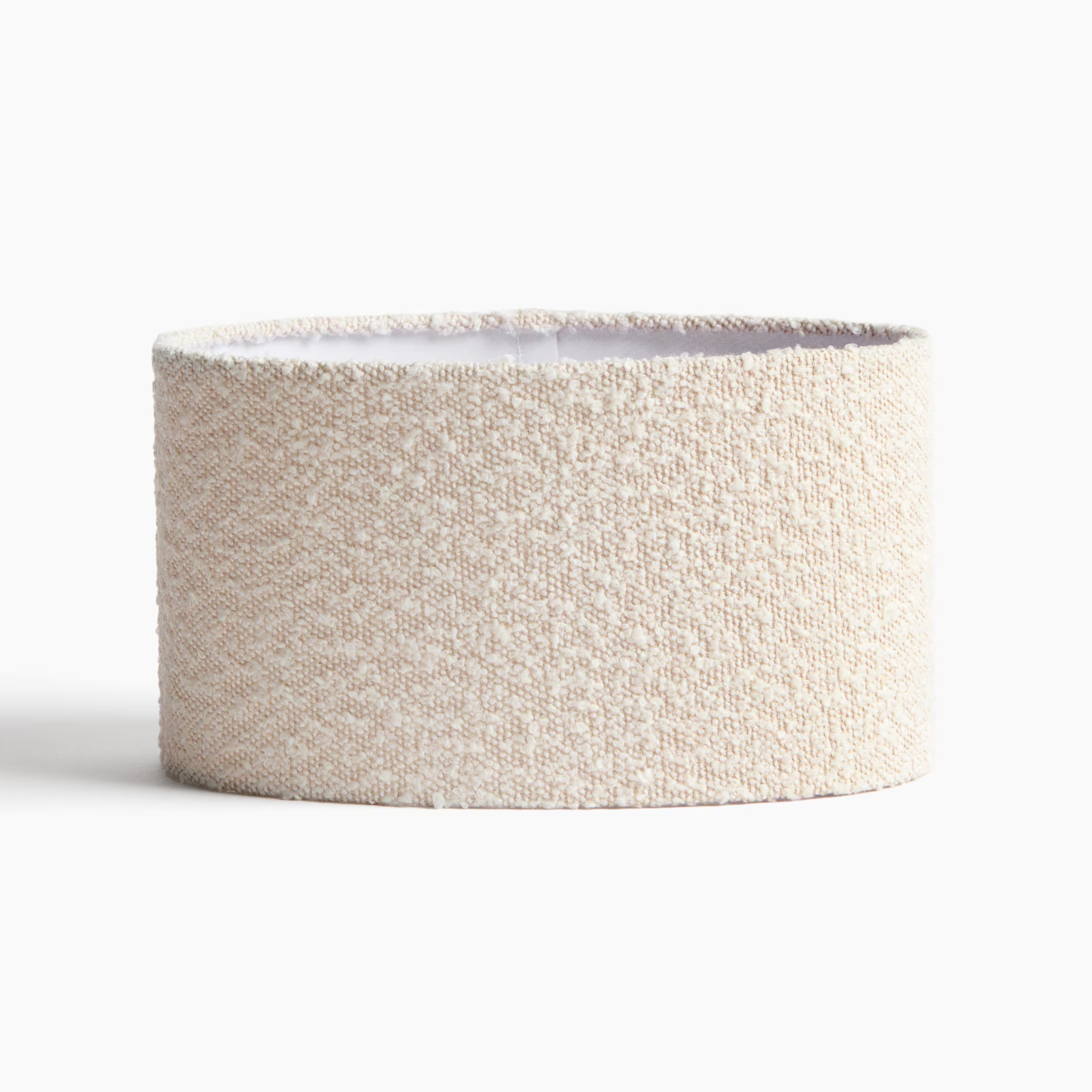 Small Boucl&amp;eacute; Lampshade - Light Beige