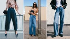 Three models wearing M&S jeans 