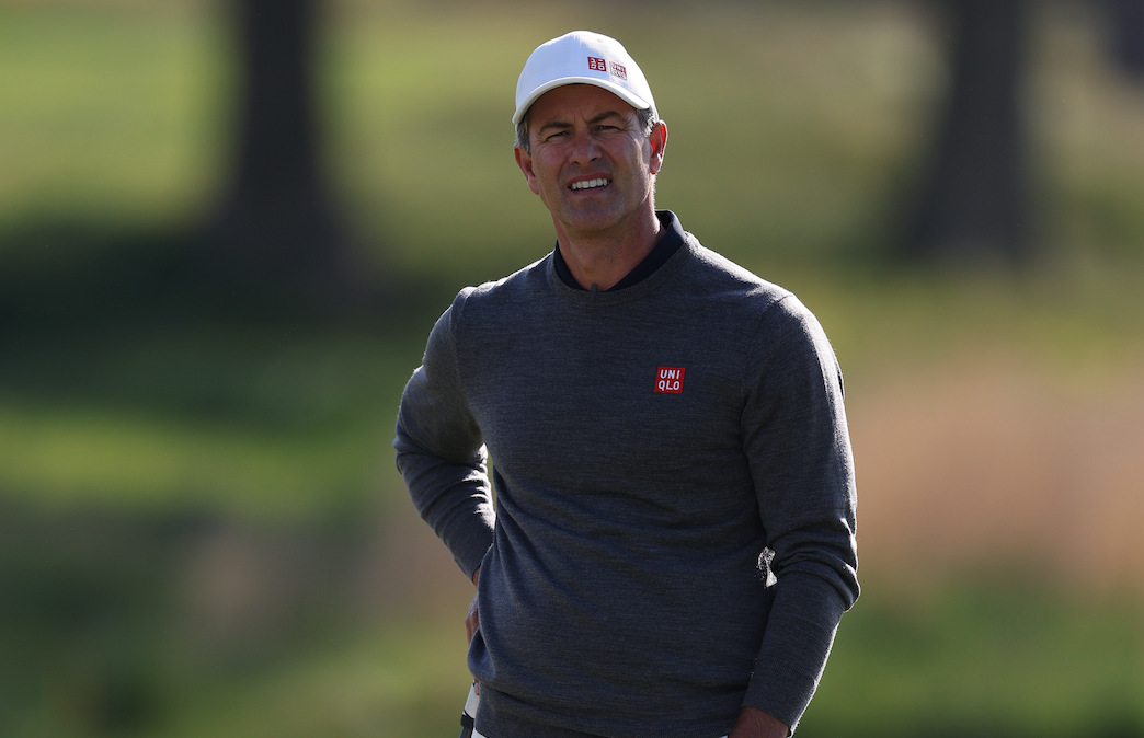 Adam Scott looking on during the 2026 PGA Championship
