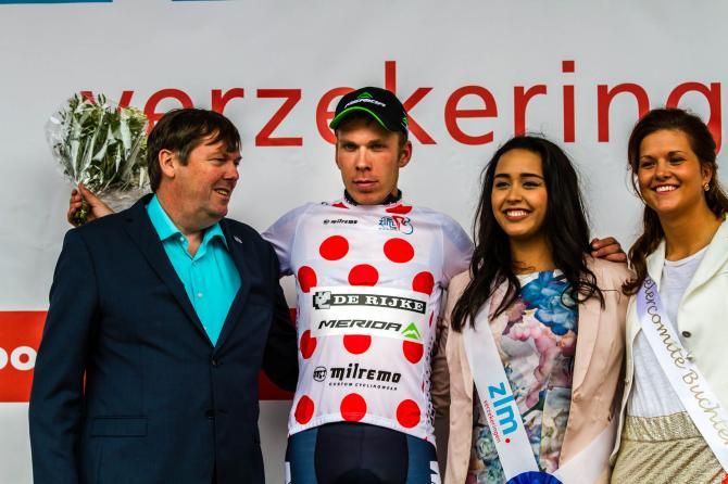 Ronan Van Zandbeek (Cycling Team De Rijke) in the mountains jersey