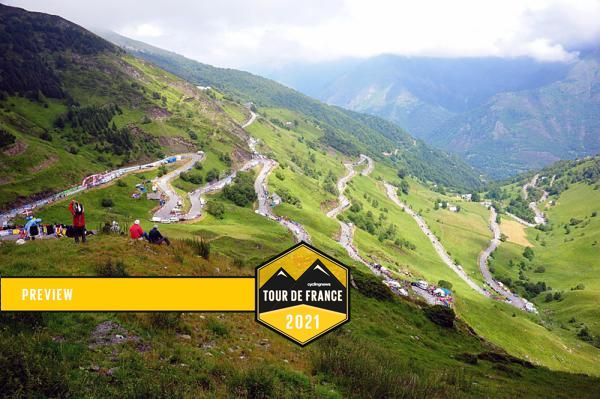 The Tour de France peloton will face this switchbacked ascent to the finish at Luz-Ardiden.