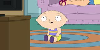 family guy stewie watching caillou