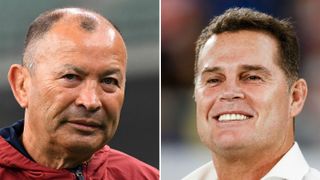 England head coach Eddie Jones and South Africa head coach Rassie Erasmus