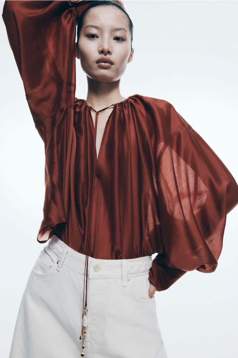 Lyocell-Blend Blouse