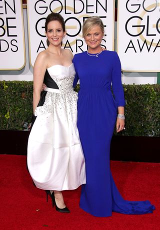 Tina Fey & Amy Poehler at The Golden Globes, 2015