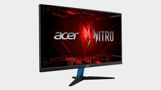 Acer Nitro KG272U with grey backdrop