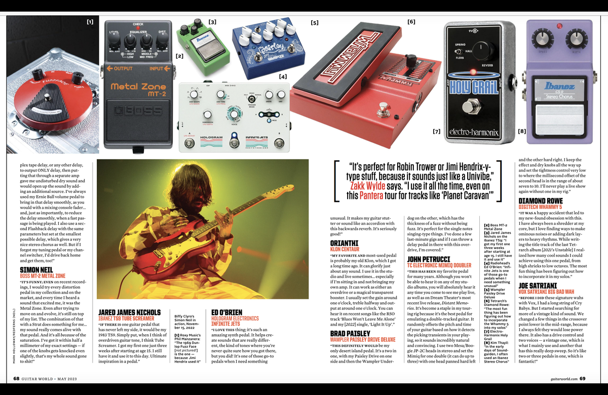 The pedals that the world's greatest guitarists can't live without