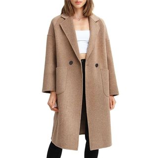 Publisher Double-Breasted Wool Blend Coat