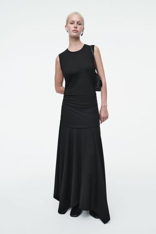 Ruched Jersey Maxi Dress