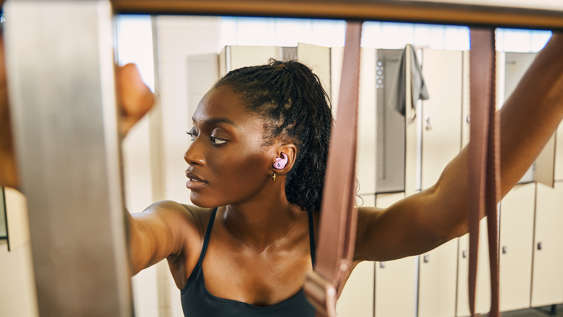 Beats Powerbeats Fit in use
