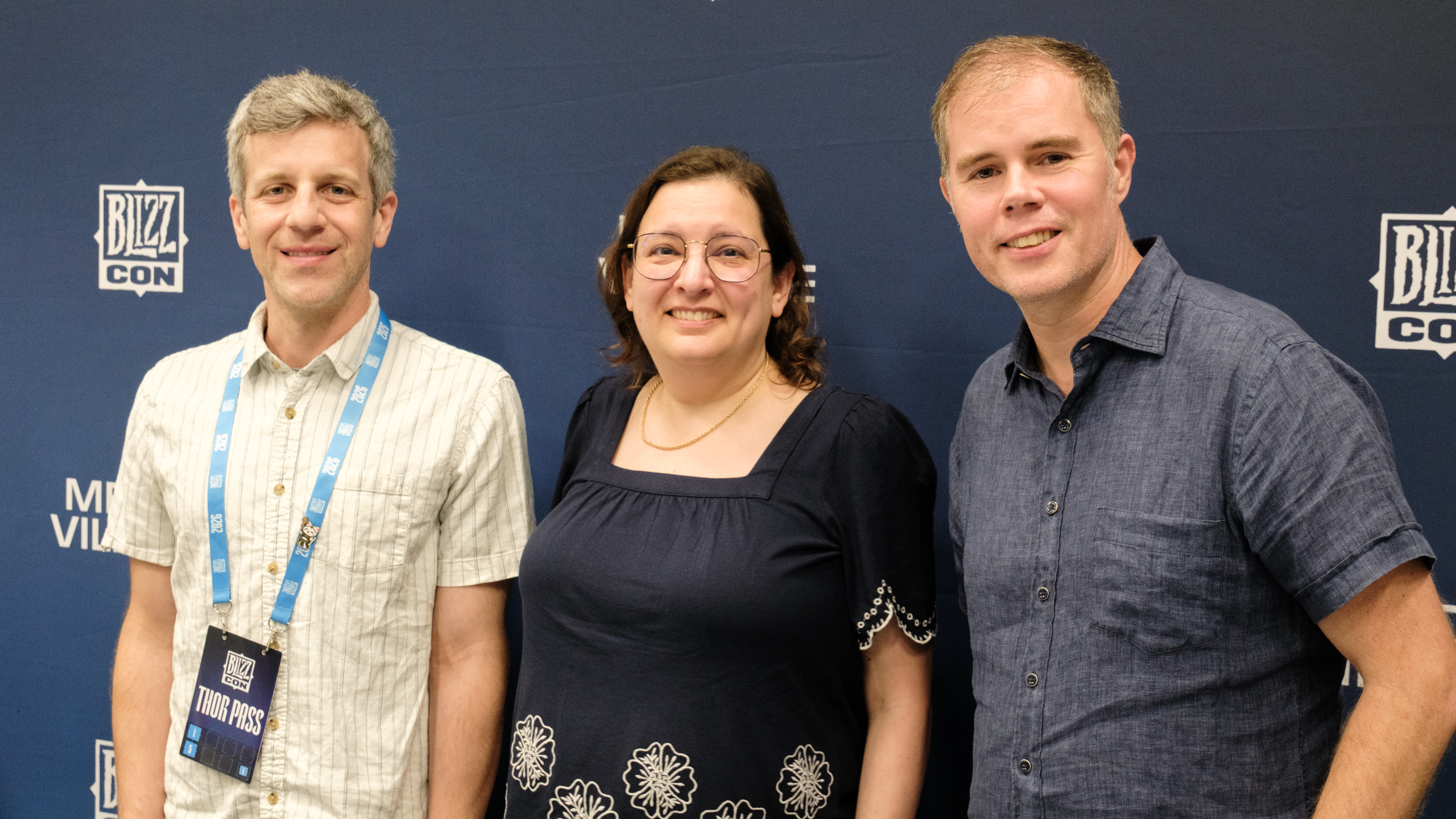 Diablo 5 executive producer Matt Zitterman, narrative director Jennifer Hepler, and game director Joe Shely.