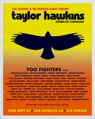 Taylor Hawkins tribute covert - LA poster