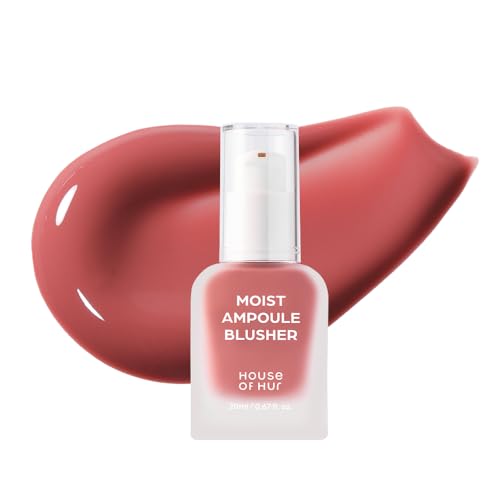 House of Hur Liquid Blusher &ndash; Korean Makeup Hydrating Liquid Blush &ndash; Water-Based, Blendable + Buildable &ndash; Hyaluronic Acid + Panthenol, Dewy Finish &ndash; 11 Shades &ndash; 03 Rose Brown (20 Ml/0.68 Fl Oz)