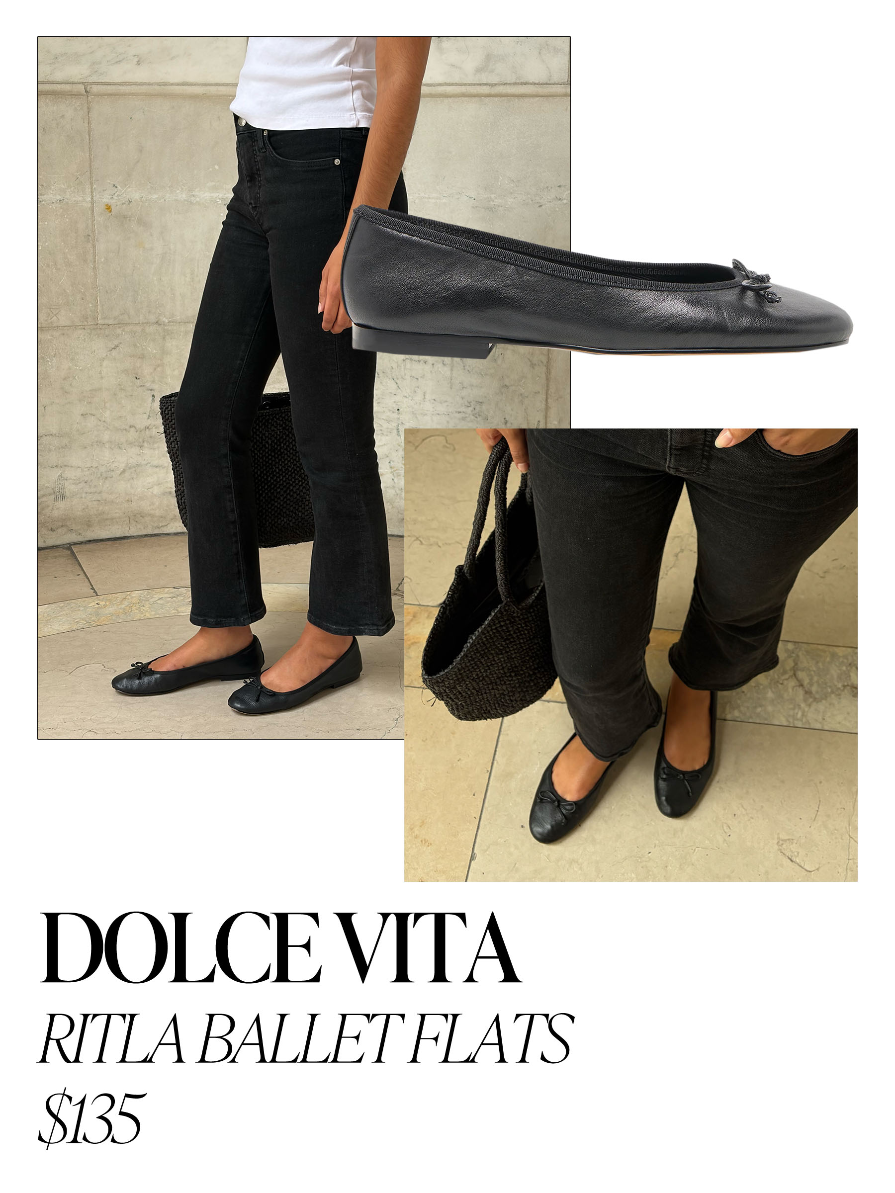 WWW assistant shopping editor Josephine Hadjiloucas tests the Dolce Vita Ritla Ballet Flats