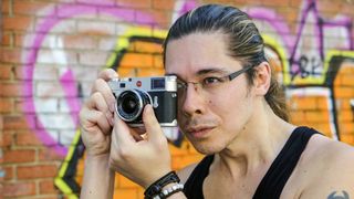 Photographer using a Leica M10
