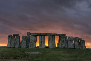 Stonehenge an ancient prehistoric stone monument near Salisbury Wiltshire UK
