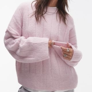 Pink knitted jumper from Nordstrom