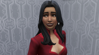 Sims 4 - Bella Goth smiles happily