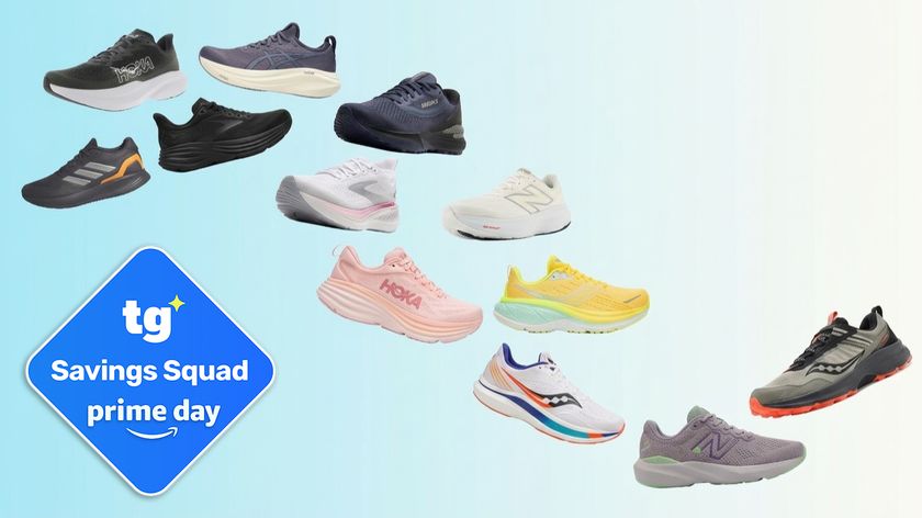Shoes on gradient background wwith Tom's Guide deal badge