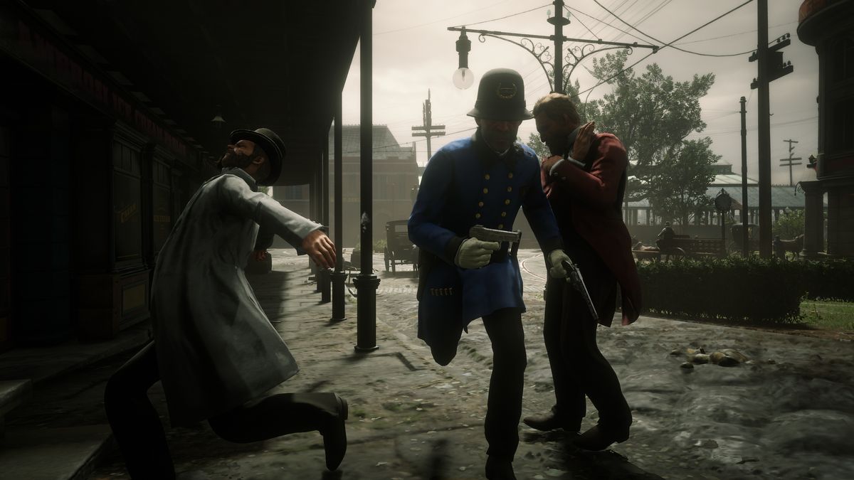 Playing as a lawman in the Red Dead Redemption 2 First Response mod