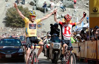 Chris Horner and Levi Leipheimer, Tour of California 2011, stage seven