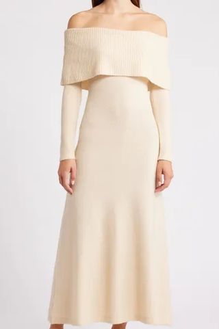 Moon River Off-Shoulder Dress