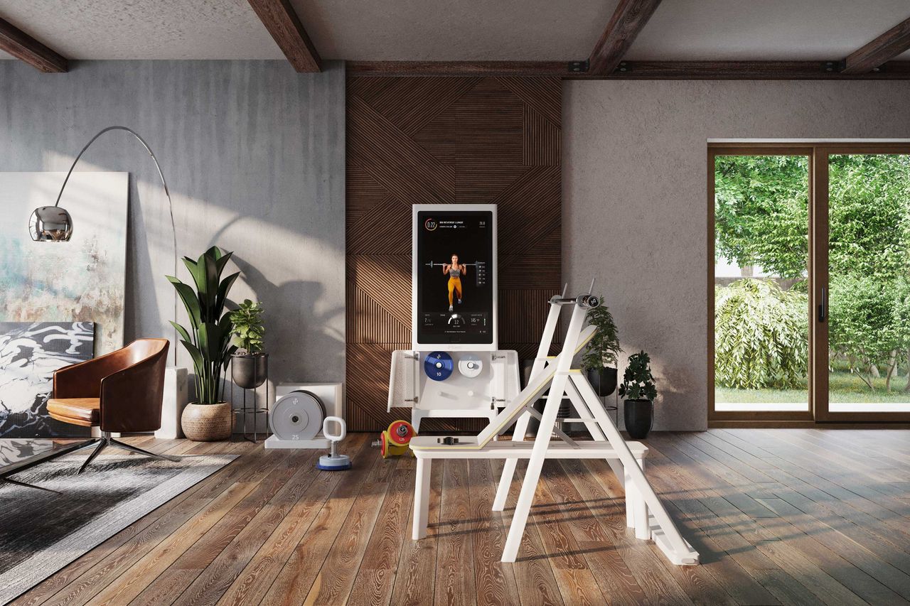 Tempo studio in a home gym