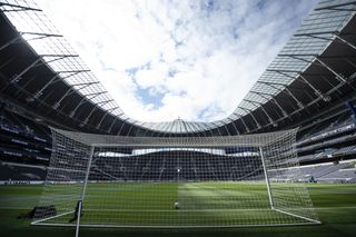The Tottenham Hotspur Stadium ahead of the Premier League game against Wolves.