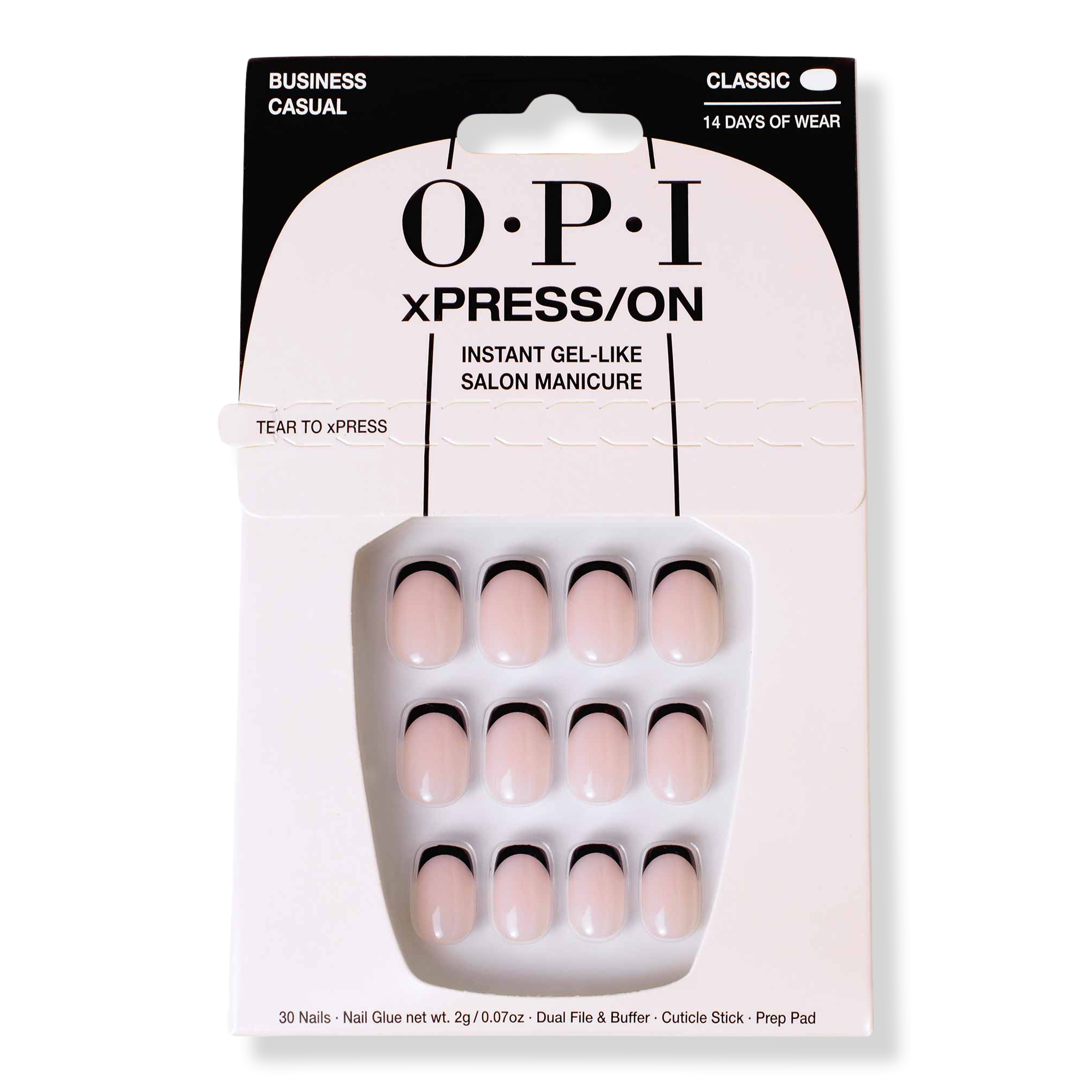 Xpress/on French Tip Press on Nails - Business Casual
