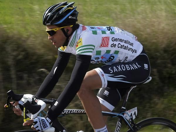 Alberto Contador spends his first full day in the leader's jersey.