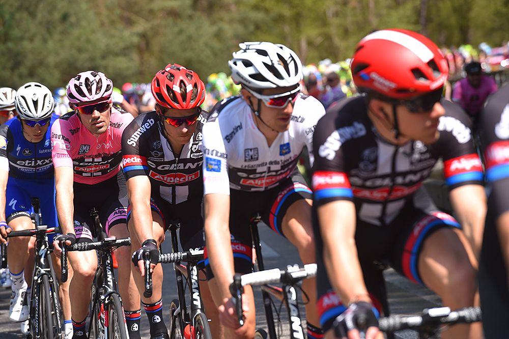 Giant-Alpecin spent most of the day on the front