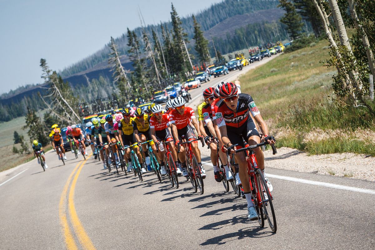 BMC Racing leads the chase during stage 1 at the Tour of Utah