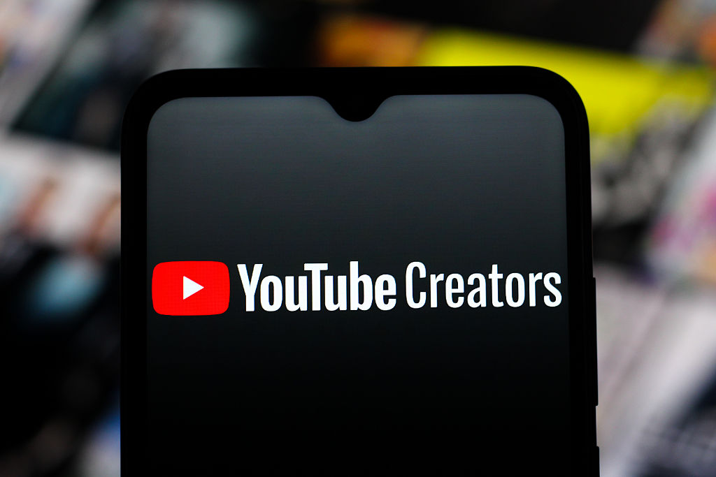 CANADA - 2025/09/16: In this photo illustration, the YouTube Creators logo is seen displayed on a smartphone screen. (Photo Illustration by Thomas Fuller/SOPA Images/LightRocket via Getty Images)