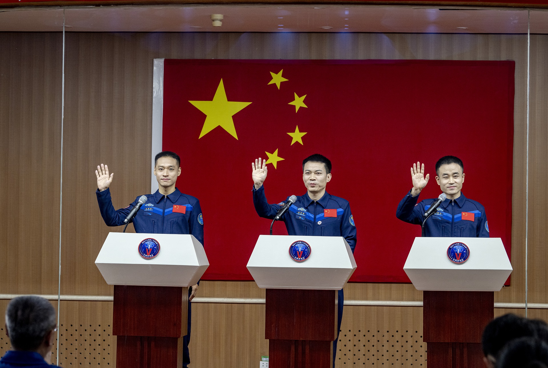 China unveils Shenzhou 17 astronauts launching to Tiangong space station in next 24 hours (video)