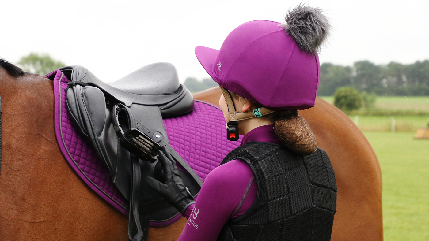 Rider with matchy matchy set and hat silk