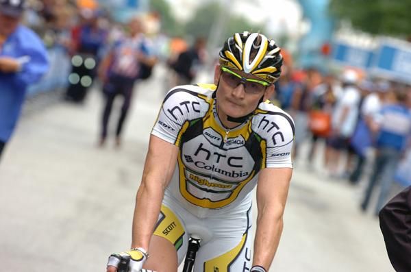 Andr&eacute; Greipel (Team HTC - Columbia) after finishing third.