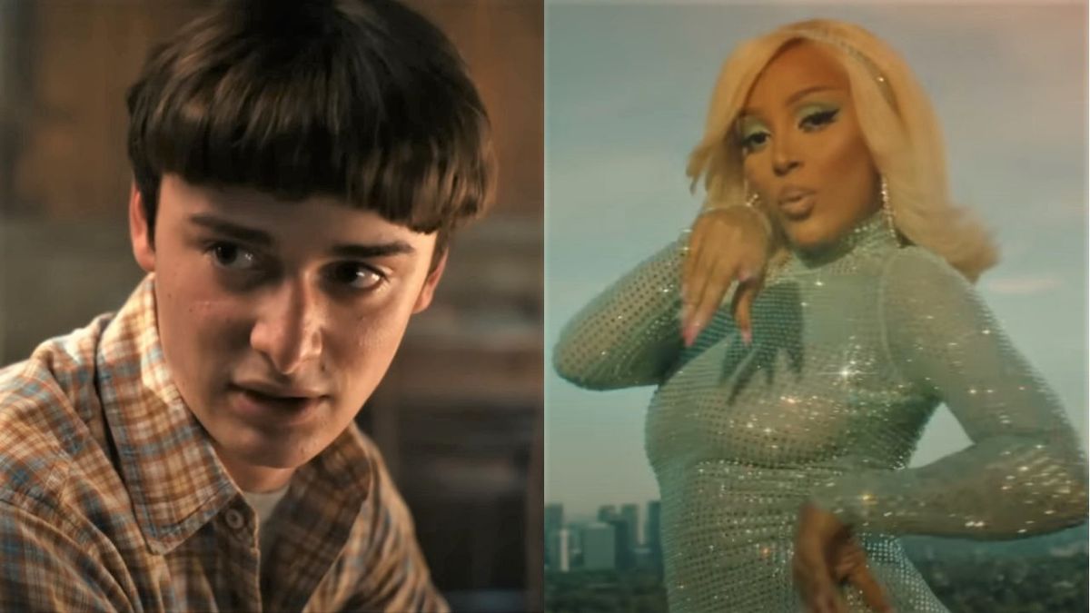 Noah Schnapp on Stranger Things and Doja Cat in &quot;Say So&quot; video.