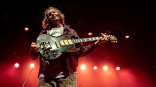 Walter Schreifels of Quicksand performs at The Warfield on March 27, 2025 in San Francisco