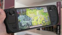 Masters of Albion running on a Steam Deck OLED