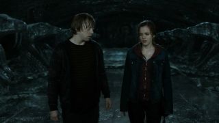 Rupert Grint and Emma Watson in Harry Potter and the Deathly Hallows Part II