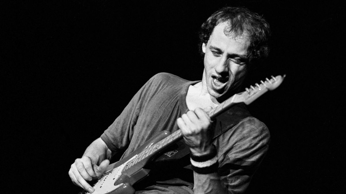 Mark Knopfler from Dire Straits performs live on stage during the Communique tour at Stadthalle in Freiburg, Germany on 2nd June 1979