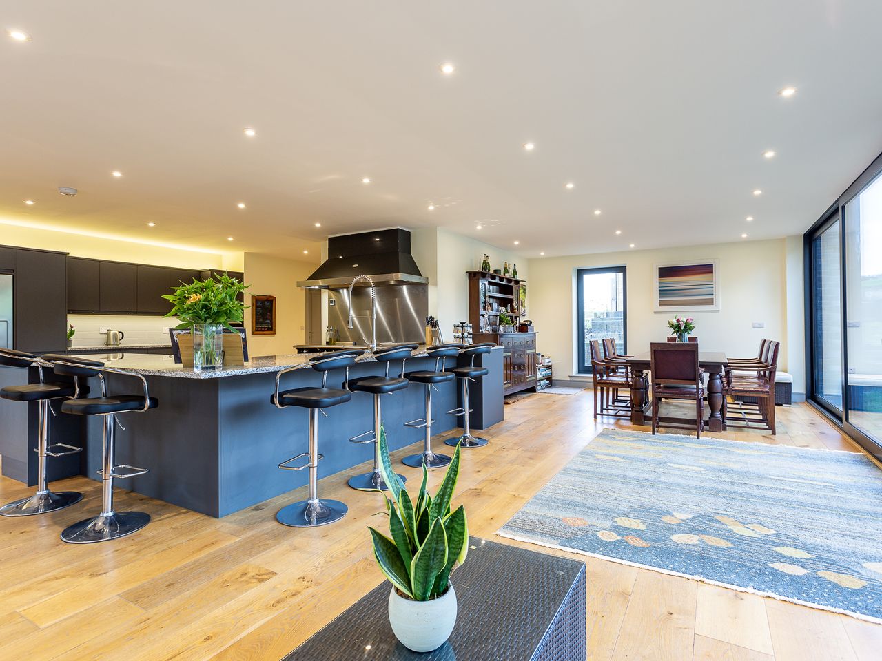 The home has a stunning interior