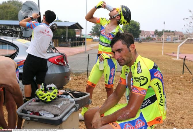 Francesco Chicchi feels the heat